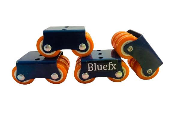 Bluefx 4 nos x 6 Nylon Wheel Caster for Furniture Table Trolley/300 Kg Load Capacity, Orange (B0CNXJ8W2G) Amazon Price History, Amazon Price Tracker