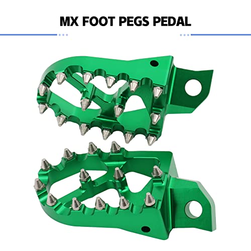 Mx Foot Pegs Offroad Dirt Bike Footrest Pedal For Kdx200 1995-2005 Kdx200R 97-2001 Kdx220R 2002-2005 Kdx250 91-1994 Kx125 Kx250 1988-1996 Kx500 88-2004 #TOP4