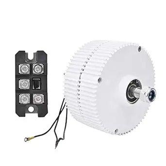 Wind Power Generator, 24V 400W Alternator 3-Phase Permanent Magnet Generator Turbine for Generators for Wind Turbine(Motor + rectifier)