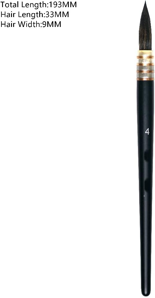 Hair Wood Handle Watercolor Artist Brushes Art Supplies Brushes,D-1,D-1
