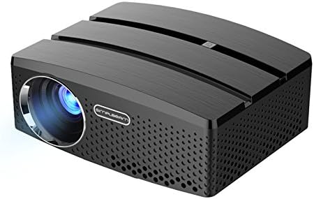 LEJIADA Popular Android Version 6.01 OS Built-in Wifi GP80UP 1200LMS 800x480P HD Home LED projector with Remote Controller, Support HDMI VGA AV USB Interfaces Laptop Smartphone Black