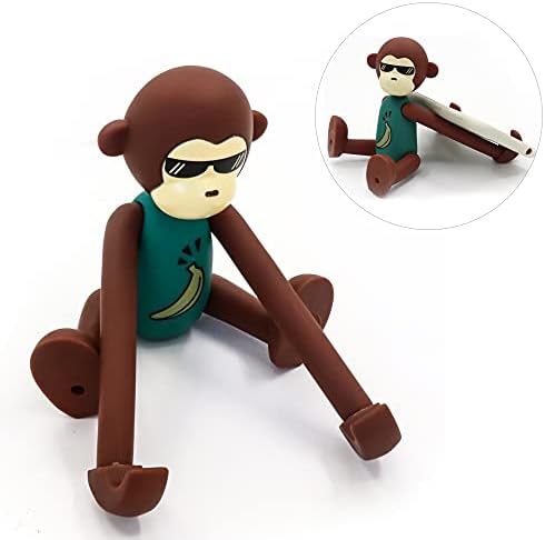 Soyizom Funny Animal Monkey Phone HolderStand Phone Supporter for All Phone Mini Ipad Angle Adjustable Cartoon Cell Phone for Smartphones Desk Tablets Phone HolderGreen