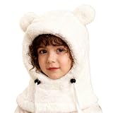Coprifaccia Invernale Bambini 31x35,5 Cm Berretto A Maglia Antivento Con...