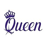 Queen Sticker Vinyl Decal Notebook Car Window Laptop 6' x 4' (Purple)