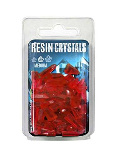 Cristaux en résine rouges sur vos socles de figurines de jeux de stratégie fantastiques