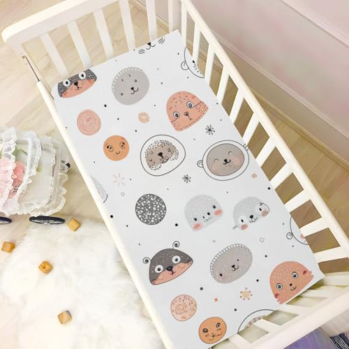 Image of Galaxy Space Crib Sheets, Crib Sheets for Boys Girls, Breathable Soft Standard Toddler Crib Sheet 52 X 28 Inches
