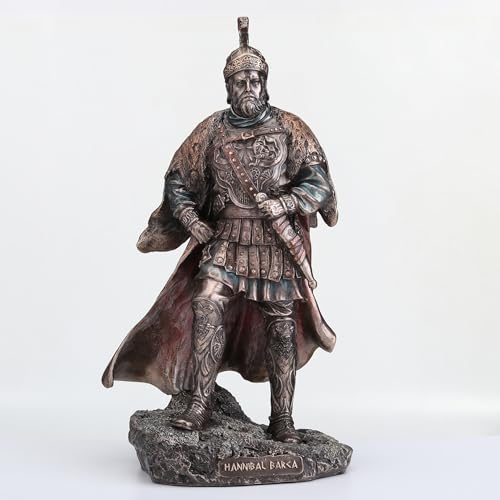Figura escultórica de Hannibal Barca en resina y bronce miniatura 4