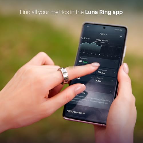 Image of Noise LUNA Ring (Buy Sizing Kit First) - Most Accurate Smart Ring, Track Sleep, Activity, Readiness, Stress, Menstrual Health And More - Upto 6 Days Battery - Size 6 - Rose Gold