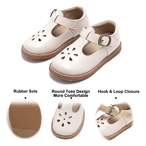 Image of Felix & Flora Toddler Little Girl Mary Jane Dress Shoes - Ballet Flats for Girl Party School Shoes