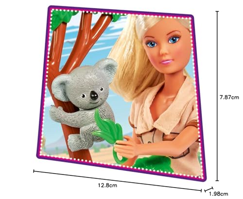 Simba 105733490 - Steffi Love Koala, Puppe kümmert Sich um die Koala- Familie, mit Kletterbaum, Futter und Trinkflasche