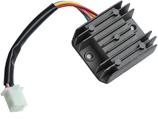 HaIlm Motorcycle Voltage Regulator For 125cc 125cc 150cc 250cc Motorcycle 5 Wire Voltage Regulator Rectifier (Color : Black Line 4)