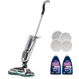 Bissell 18V Cordless Spinwave Hard Floor Mop 2315B - quiet operation for upto 20 minutes - includes set of soft and scrub pads each with on demand spray - for sealed hard floor surfaces, Grey and Blue