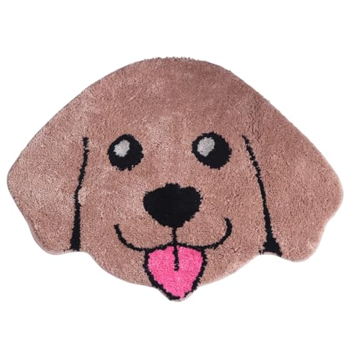 LABEND HOME Puppy Bath Mat - Round Kids Bathroom Rug,