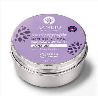 KAMBIO Deodorant Cream 12 Hr Odor Protection French Lavender Travel Size