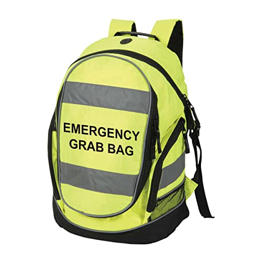 Bedruckter Rucksack mit hoher Sichtbarkeit, hohe Sichtbarkeit, für Zuhause, Büro, Schule und Arbeit, Neongelb, One size Cover