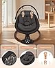 Baby Swing for Infants, Electric Baby Swing with Bluetooth, Portable Infant Swing with 5 Speeds, 10 Lullabies, 5-Point Harness & Remote Control, for Newborns Infants Indoor Outdoor Use (Black) #2