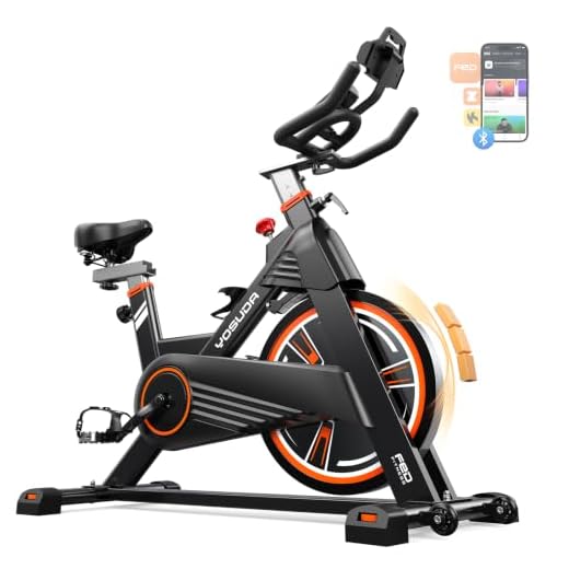 YOSUDA PRO Magnetic Exercise Bike 350 lbs Weight Capacity - Indoor Cycling Bike Stationary with Comfortable Seat Cushion, Silent Belt Drive