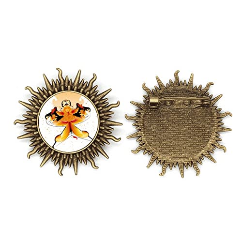 Broche cerf-volant chinois en métal ciselé, un bijou d'artisanat traditionnel