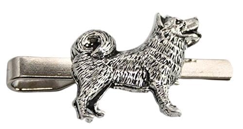 Pinza de corbata del perro de trineo con acabado pulido y caja elegante