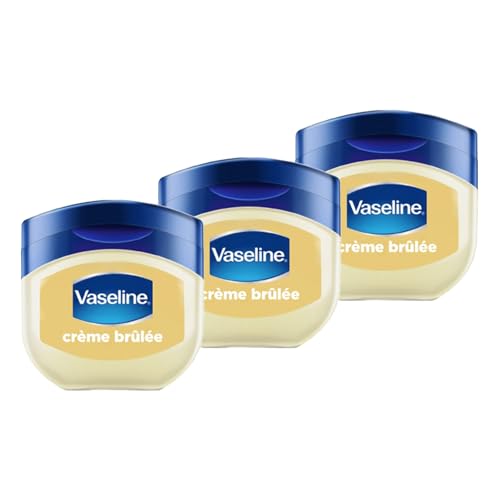 Vaseline Lip Therapy Crème Brûlée | bálsamo labial nutritivo para una hidratación óptima | (Crème Brûlée (Pack de 3))