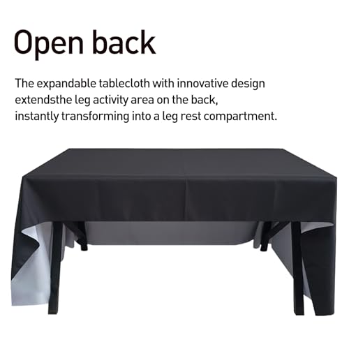 Customized Tablecloth with Logo 4/5/6/8/10FT for Business Tradeshow Events Company School Shop Welfare Organization Other Important Events Shipping Next Day (Flat tablecloth, 6FT back closed)