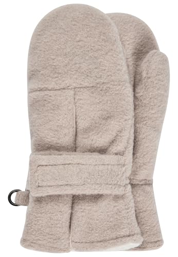 Sterntaler Fäustling mit Daumen, aus Microfleece mit Klettverschluss, gefüttert - Unisex Accessoires für Babys und Kleinkinder - weich, warm und bequem - beige, Gr. 2