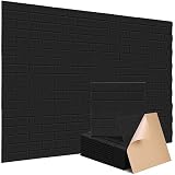 12 Pack Soundproof Wall Panels, Kuchoow Self-Adhesive Sound Absorbing Panel Acoustic Panels Sound Da