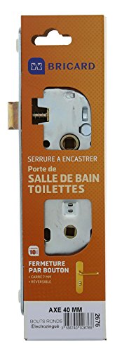 Bricard - 2676- Serrure pour porte de salle de bain- toilettes- - Electrozinguée