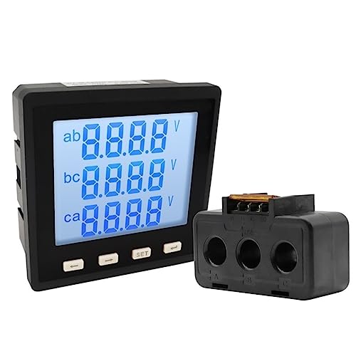 Compteur d'énergie triphasé 400V avec CT 100A et écran LCD RS485 numérique