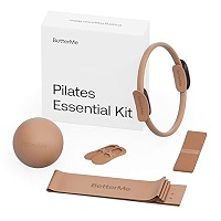 Kit Pilates Essentiel 11 Pièces Pour Femmes - Anneau, Ballon 25 Cm, Bandes Résistance, Sangle Yoga, Sac, Manuel - Entraînement Complet à Domicile
