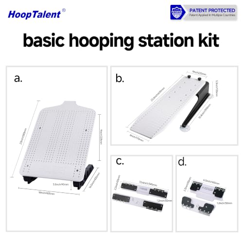 Kit básico HoopTalent de estación de aro para bordadoras PooLin 2