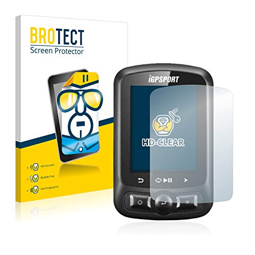 BROTECT Protector Pantalla para igpsport iGS618 Protector Transparente (2 Unidades) Anti-Huellas