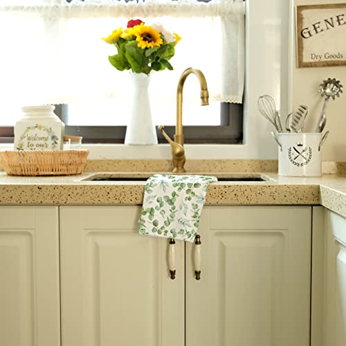 Geeory Eucalyptus Leaves Kitchen Towels For Spring Summer Decor Home Sweet Home Dish Towels 18X26 Inch Ultra Absorbent Bar Drying Cloth Hand Towel For Bathroom Party Home Decorations Set Of 2 #TOP3