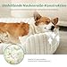 COZY KISS Orthopädisches Waschbares Hundebett, für Kleiner und Mittel Hunde, Weicher Kunstfell Hundekorb, Haustiersofa mit Hoher Umrandung, Flauschig, Rutschfestes, 76,2 x 58,4 x 17,8 cm, Beige
