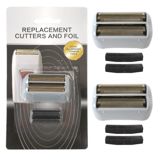 2-Sets Shaver Replacement Shaving Head and Cutter Blades Compatible for Andis 17150, 17160, 17155, 17200 Models