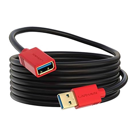 Larxavn USB Extension Cable 25 ft, USB 3.0 Extension Cable USB Extension Cord Long USB Extension Cable for Printer, Webcam, Gamepad, USB Keyboard, Mouse and More Cover