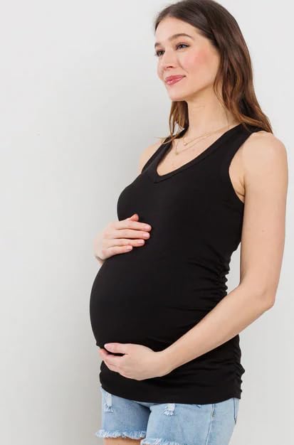 IKKAI Women The Ultimate Camisole Skin Feels Cool and Cold Maternity Camisole for Women | High-Waist| Pack of 1 (L, Black) - Image 4 thumbnail