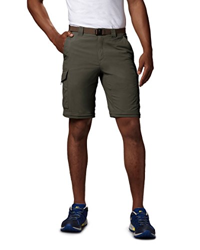 Columbia Men's Big and Tall Silver Ridge Convertible Pants, Peat Moss, 50x34
