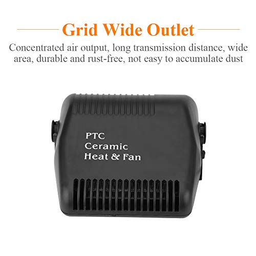 Keenso Portable Car Heater, Fast Heating Quickly Defrosts Defogger 12V Auto Ceramic Heater Cooling Fan Defogger Defroster - Thumbnail 4