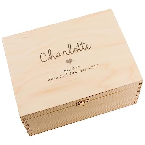 Personalised Wooden Keepsake Box for Babies Cover