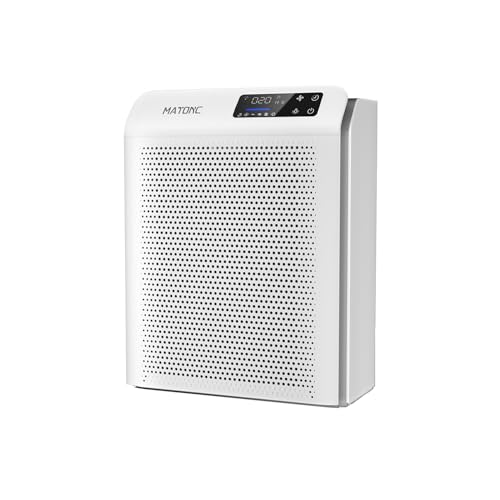 Air Purifiers for Home Bedroom Large Room Up to 3500 Ft², App Smart Control,Real-Time Air Quality Sensor, Sleep Mode, Auto Mode, HEPA Air Purifier for Pet Hair Dust Odors