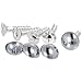 Price comparison product image 10x Mirror Screws 19mm Polished Chrome Plated Dome Head 3/4"