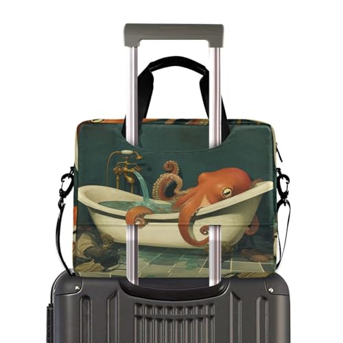 Bolso bandolera para laptop 15.6 pulgadas con asa y correa miniatura 4