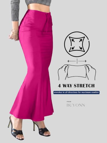 Image of Saree Shapewear Petticoat for Women, Stretchable Saree Shaper