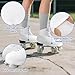 IFOYO Ice Skate Covers for Roller Skates, Easy-on Easy-Off Roller Skating Accessories for Figure, Speed and Recreational Skating, Washable Skatings Boot Covers for Youth and Adults, White, L (1 Pair)