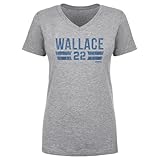 500 LEVEL Cason Wallace Shirt for Women (Women's V-Neck, X-Large, Heather Gray) - Cason Wallace Oklahoma City Font