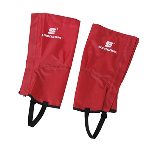 VELURA Outdoor Waterproof Trekking Hiking Fishing Gaiters Snow Legging Cover Red|As Per Descriptions|Other Camping, Hiking Clothing| Outdoor Sports