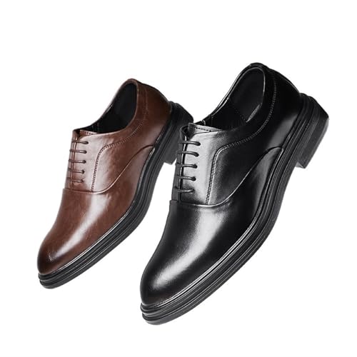 Dress Shoes for Men Men's Low Top Pointed Leather Dress Shoes Casual Business Oxford Shoes for All Occasions2