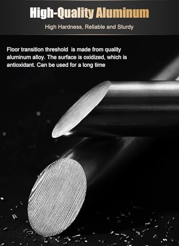 Non-Slip Aluminum Carpet Transition Strip, V-Shape Edge Protector Trim with Teeth, 1.5m (59in) for Secure Carpet Installation - Black Floor Gripper Solution