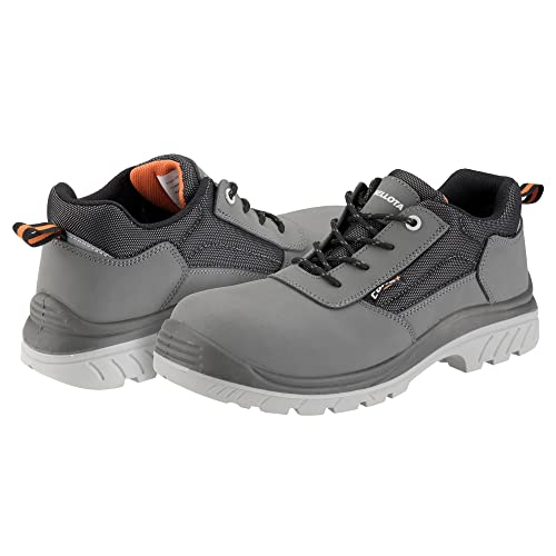 Bellota 72308GJS342 - Zapato de Seguridad Comp+ Nobuck S3 Gris de Hombre y Mujer (Talla 42) de Piel Hidrofugada Nobuck, Acolchada y con Zonas Reforzadas Antiabrasión